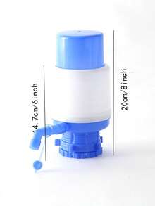 Bomba de agua manual para botellas de agua, dispensador de agua potable, bomba de succión de agua para uso doméstico - Azul - Ver 2