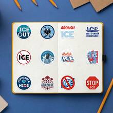 62张高品质精美贴纸，适用于剪贴簿、日记本、笔记本电脑、保险杠、滑板、水瓶、电脑、手机、安全帽、汽车贴纸和装饰贴花 - 隨機風格 - 查看 8