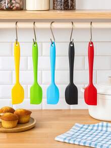 20pcs High Heat Resistant Silicone Spatulas, Baking Cake Cream Scraper Spreader, Non-Stick Silicone Scrapers - For Cooking, Baking And Spreading - Holiday Party Birthday Cake Baking Tools - Multicolor - View 10