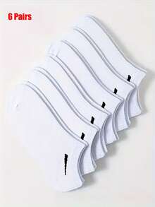 6 đôi tất thoáng khí - Chất liệu pha trộn giữa polyester và spandex thoải mái, thiết kế màu trơn, dệt kim nhẹ, phù hợp cho trang phục thường ngày | Phong cách tối giản | Chất liệu mềm mại, phong cách sống năng động, tất thể thao và giải trí đa năng, thiết kế tất dễ thương, tất đôi mặc nhà, tất nam công sở. - Nhiều màu - Xem 4