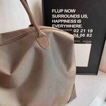 旅行手提袋，大容量防水尼龙单肩包，适合周末短途旅行 - 彩色 - 查看 8