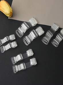 10 Pairs Transparent Invisible Bra Straps, Non-Slip Sexy Strapless Bra Accessories - Clear - View 5