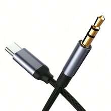 1根3.5mm音频线，Type-C转3.5mm插孔适配器线，兼容音箱、汽车、Type-C转3.5mm手机配件、USB-C适配器线 - 多色 - 查看 8