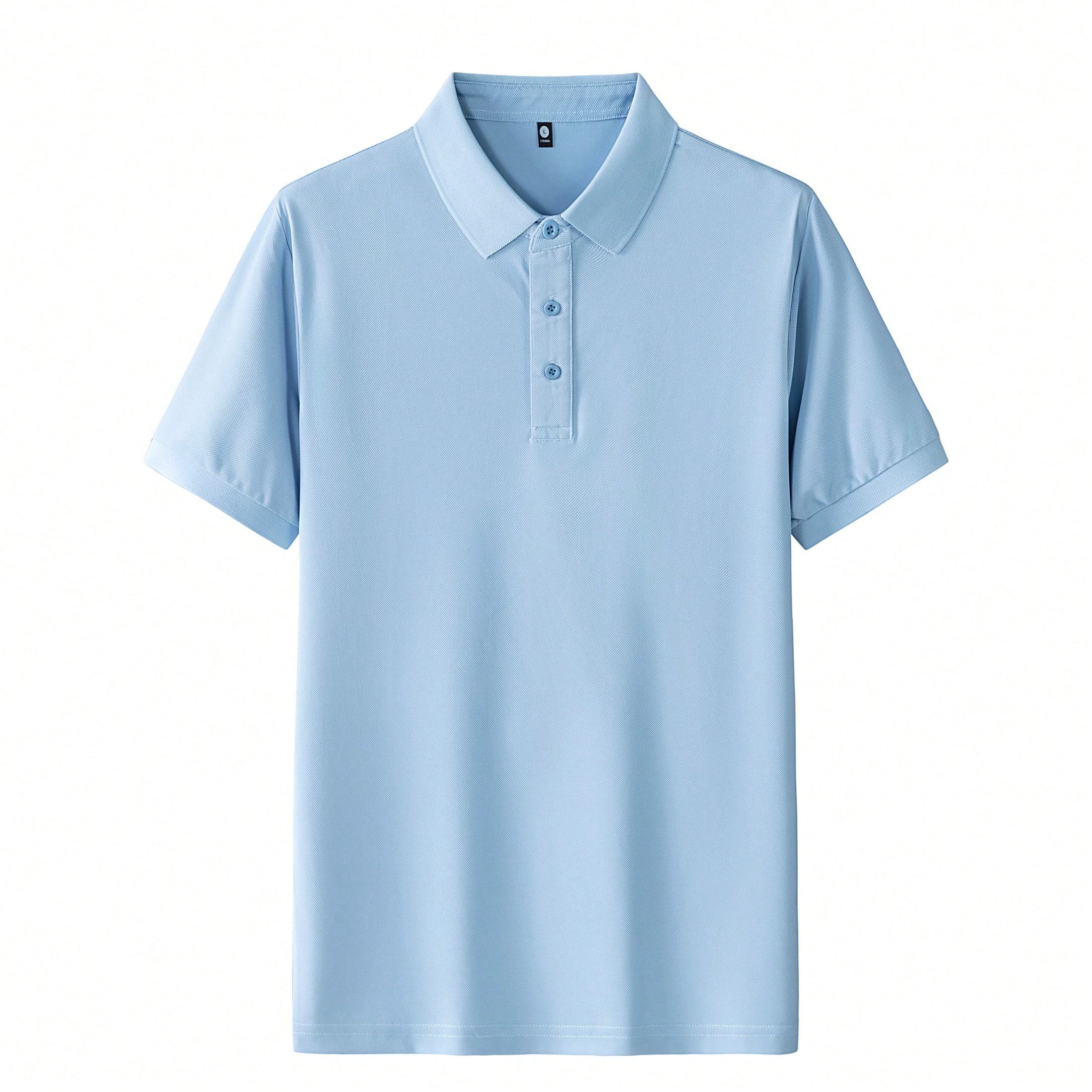 Camiseta de hombre, camisa polo de negocios ligera, camisa polo de estilo de negocios casual y transpirable de manga corta