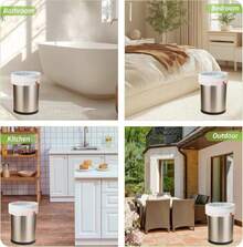 MakMeFre 4Gallon Drawstring Small Kitchen Trash Bags,Clean Fresh Scent And Heavy Duty Garbage Bags(100 Count,45x50cm) - ColorA - 查看 3