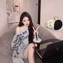 Women Sweatshirts & Hoodies - Milk Apricot - View 4