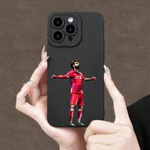 A Popular Design Featuring A Character In A Red Football Outfit, This New Angel Eye Phone Case Is Fun, Straightforward, And Stylish, Appealing To Both Men And Women, And Is Compatible With Iphone Models. - Black - View 1