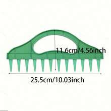 1pc New Multifunctional Agricultural Tiller - Versatile Agricultural Rake And Drill, Portable Precision Bulb Planter, Suitable For Vegetable, Flower, Lawn, Home Garden And Farmland Planting, With Seedling Clamp - 1Pc Green - View 9