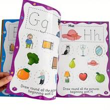 Reusable Wipe-Clean Tracing Book - A4 English Alphabet & Number Handwriting Practice Notebook, Educational & Entertaining, Durable, Helpful For Back-To-School Preparation - Multicolor - View 6