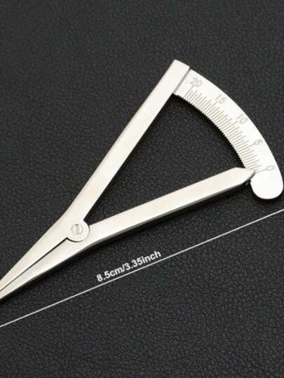 Stainless Steel Adjustable Ruler With Markings - Precision Marking Tool For Artificial Leather, DIY Crafts And Handmade Projects