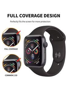 4 pezzi Pellicole protettive per schermo full coverage, resistenti ai graffi, in TPU, compatibili con Series Ultra 3, Series 11/10/9/8/7/6/5/4/SE3, adatte per Ultra 49mm 45mm 40mm 42mm, protezione schermo HD, resistenti a graffi e abrasioni - Trasparente - Visualizzare 3