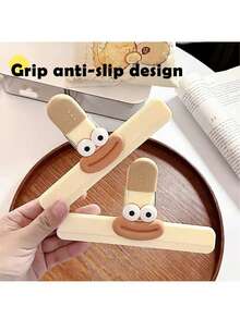 5/4/1 pieza Clips de sellado de metal con resorte, mangos antideslizantes, mantienen la frescura, a prueba de humedad, adecuados para bolsas y documentos reutilizables de sellado - Multicolor - Ver 9