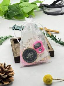 5-In-1 Holiday Gift Set: Electronic Ring Counter, Compass, Faux Pearl, Wedding Greeting Card, Gift Bag Packaging, Ideal For Holiday Gifts - 5-in-1 Set - View 4