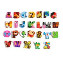 Alphabet Creative Eraser Cross Border 26 English Letter Eraser Creative Cartoon Gift Set Children's Rubber [Random Pattern Shipping] - Multicolor - View 8