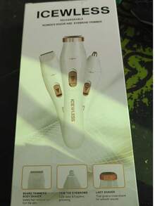 女士三合一电动无痛脱毛套装，便携式多功能剃须刀，鼻毛修剪器 - USB充电式面部美容仪，鼻毛修剪器，全身脱毛器，女士专用 - 彩色 - 查看 13