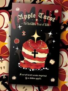 正版正品苹果塔罗牌，伊甸园篇，潘-韦特塔罗牌，节日氛围，仪式感十足，充满休闲娱乐气息，送友互赠，非常适合周年纪念日、生日、情人节、圣诞节等节日送礼。 - 黑色 - 查看 1