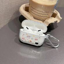 1个卡通简约粉色星猫设计4/3耳机保护套，兼容 2/Pro，全新设计 - 彩色 - 查看 5