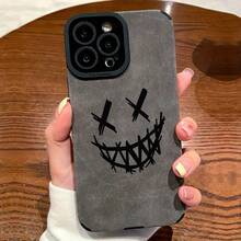 Nueva Funda para Teléfono Smiling Devil 2024, compatible con iPhone 11/11Pro/11Pro Max/12/12Pro/12ProMax/13/13Pro/13ProMax/14/14Plus/14Pro/14ProMax/15/15Plus/15Pro/15ProMax - Funda Protectora a la Moda - Colores mixtos - Ver 1