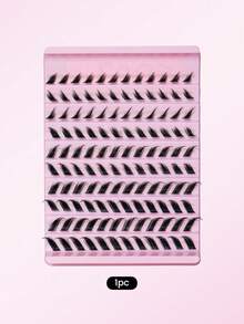 DIY D型卷翘假睫毛，单根睫毛簇，用于嫁接睫毛，自然轻盈，打造纤长浓密效果，柔软轻盈的假睫毛 - 彩色 - 查看 20