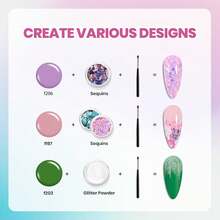 Beetles Gel Nail Polish Kit With U V Light - 80Pcs Color Enchantment 55 Colors Gel Polish Starter Kit - 20 Colors Colorful Dreamscape PRO - 查看 5