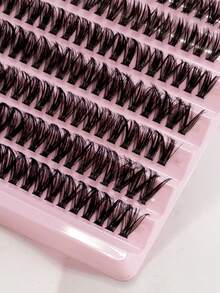 40D/40D*2 200pcs Lashes, 8mm-16mm D-Curl Voluminous, Individual Eyelash Extension Kit, Suitable For Natural & Dramatic False Lashes, DIY Makeup Tools - D - View 2