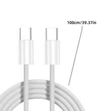 4条装 60W PD 快充 3.3 英尺/100 厘米高效数据传输线，兼容 16 系列、17 Pro Max/17 Pro/17 Plus/17、16/15、S25/S24/S23/S22/S21 Ultra Plus 系列 - Type-C 轉 Type-C / 4個 - 查看 4