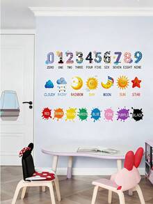 Children's Room & Kindergarten English Alphabet Wall Stickers, Educational Decorative Wall Decals - Multicolor - View 2