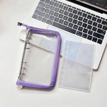 1 Pc A6 Transparent Sticker Book, Loose-Leaf Binder, Sticker Album, Sticker Pages, Stamp Collection Book, Pocket Book, 3D Stickers, Sticker Book, Photo Storage Sleeves, Book Cover, Collectible Card Box, Photo Album, Budget Planner, Diary, Notebook, Office Supplies - A6 - View 11