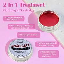 3 PiecesEyelash Lifting Gel Tool Set, Including Solid Eyelash Lifting Glue And An Eyelash Lifting Rod With Brush, For Eyelash Lifting And Eyelash Laminating Without The Need For Glue. The Eyelash Perm Pad And Tool Brush Are Integrated - Hot Pink - View 6
