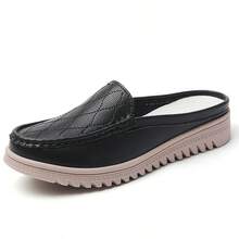 Women's Slip-On Loafers, Lightweight Comfortable Soft Sole Non-Slip Casual Moccasins - Black - View 11