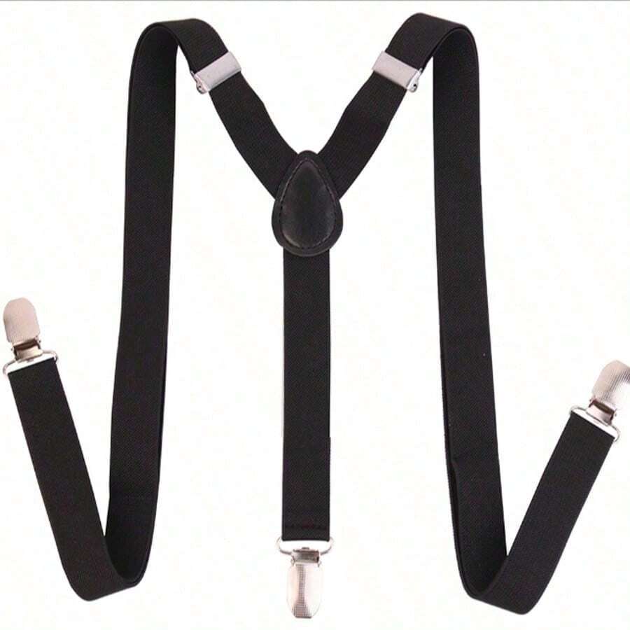 1pc Multi-Color Adjustable Elastic Y-Shape Shoulder Strap, 2.5mm Width, Comfortable Elastic Band With Metal Clips, Suitable For Wedding, Party, Holiday And Daily Wear - Multicolor - View 1