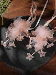 2个珍珠流苏新娘发夹发卡 - 9857雪芽 - 查看 2