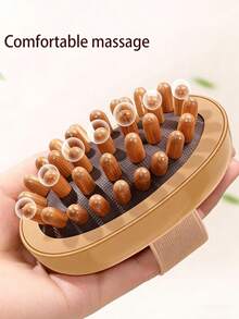 1/2pcs Wooden Massage Brush/Mat, A Body Fat Massage And Therapy Tool For Relieving Fatigue And Soreness, Reducing Fat, Promoting Lymph And Blood Circulation, And Dry Brushing To Remove Dead Skin. It Is The Best Holiday Gift For Friends And Mothers - View 8