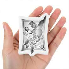 1个仙女海豚蜡烛硅胶模具，方形创意模具，适用于制作肥皂、蜡烛、石膏、香薰树脂3D模具，DIY派对、情人节、母亲节礼物 - 模具 - 查看 4