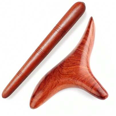 Wood Trigger Point Massage Tools & Acupoint Pen Set Wood Massage For Whole-Body Foot Back Legs Guasha Relax