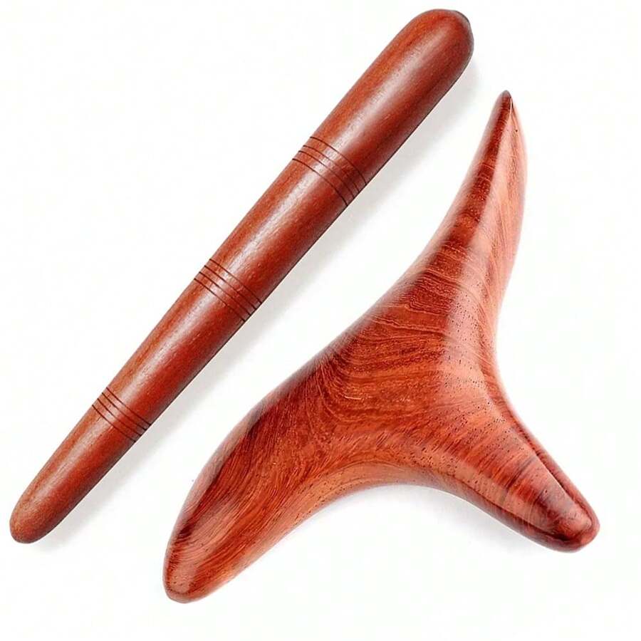 Wood Trigger Point Massage Tools & Acupoint Pen Set Wood Massage For Whole-Body Foot Back Legs Guasha Relax