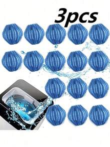 3 món dụng cụ loại bỏ xơ vải máy giặt, lưới bắt lông thú cưng bằng nylon, bàn chải chải xơ vải - Màu xanh hoàng gia - Xem 8