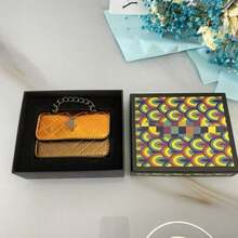 Mini Quilted Chain Flap Bag - Stylish Square Crossbody Purse For Everyday Chic---- - Cam mini + hộp - Xem 1