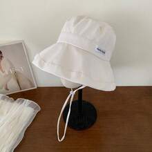 2026 Summer New Stylish Versatile Sun Hat, Japanese Fresh Striped Bucket Hat, Suitable For Large Head Circumference, Makes Face Look Smaller - Multicolor - View 4