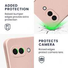 Case Compatible With Pixel 9a Case - Ultra-Thin TPU Case With Raised Edges - Metallic Rose Gold,42500038 - 白色 - 查看 5