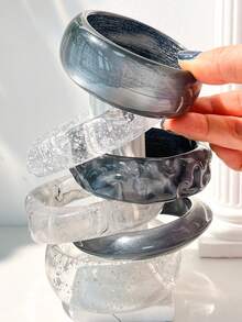 1件冷色调渐变树脂手链，优雅简约设计手链 - 彩色 - 查看 1