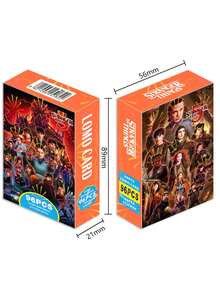 asmodee 96张/30张卡通动漫人物双面卡片收藏周边‌贺卡‌贴纸‌明信片 LOMO卡牌游戏派对装扮道具情人节礼物 - 彩色 - 查看 13