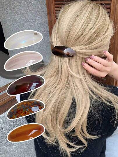 1个韩式金属发夹，优雅发饰，复古风格，适合女孩和女士日常佩戴，节日礼物，发夹，发爪，女士礼物，圣诞礼物，圣诞礼物，女士配饰，圣诞袜礼物，成人发饰礼物，圣诞发饰，创意女士礼物，头饰，女士发饰，发爪