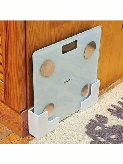 Wall Mounted Storage Organizer Rack - Multi-Purpose Bathroom, Cosmetics Etc. Storage Rack - Classic Plastic Design With Viewing Window, Essential For Home Organization