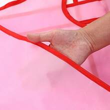 1pc Large Capacity Women's Laundry Apron With Big Pockets, Criss-Cross Strap Design No Bending, Multifunctional Waterproof/Mesh Household Apron For Fruit Picking, Gardening, Cleaning And Carrying Small Pets - 1 Pink - View 9