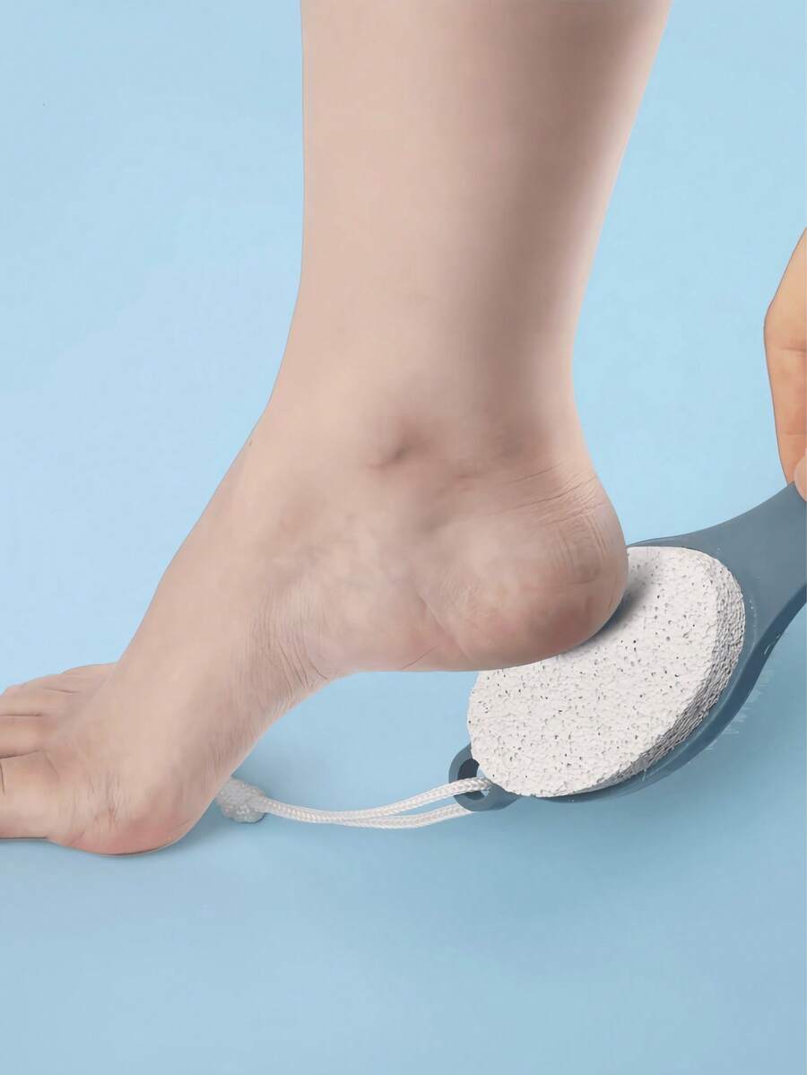 四合一去茧器，多功能足部护理工具，带浮石刷，可去除死皮 - 彩色 - 查看 1