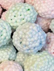 1个全新手工捏捏减压球，适合制作创意玩具、全球家庭聚会、节日、开斋节、狂欢节、复活节等场合，手工捏捏减压球内含弹珠 - ASMR放松玩具 - 多色 - 查看 2