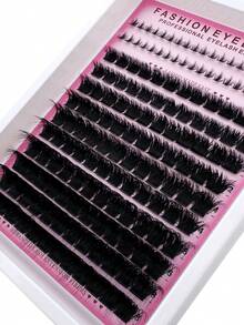 238pcs/218pcs/198pcs/178pcs/158pcs/138pcs DIY Eyelash Clusters 300D/200D/160D/120D/100D80D/60D Long 6-20mm Lash Spikes Lower Eyelashes Volume Individual Lashes DIY Spiky Lash Extension Manga Cluster Eyelash Extensions Mink Strips Lashes Thick - DD - Xem 5