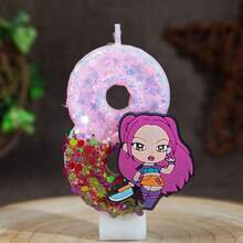 1件/套 巫师米拉生日蜡烛数字蛋糕派对节日用品 数字蜡烛 0-9 - 彩色 - 查看 17