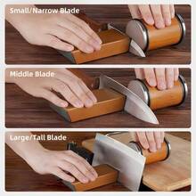 Professional Knife Sharpening Stone, New Roller Knife Sharpener, Diamond Coated Sharpening Kit For Kitchen And Crafters, Knife Sharpening Tools - Brown - View 4